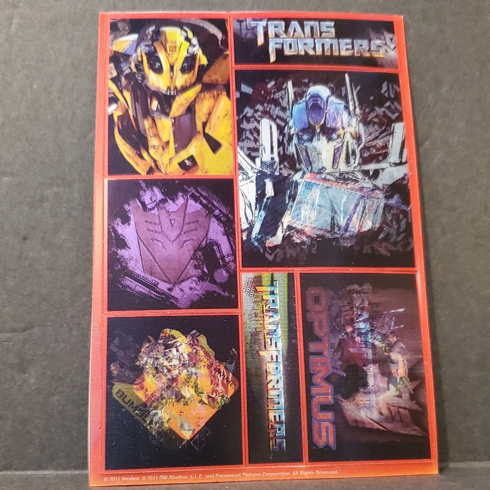 TransFormers Robot Hallographic Stickers Dark of the Moon 2 Sheets